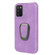 Ring Holder PU Phone Case Samsung Galaxy A03s 166mm - Purple