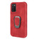 Ring Holder PU Phone Case Samsung Galaxy A03s 166mm - Red