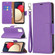 Samsung Galaxy A03s 166mm Litchi Texture Leather Phone Case - Purple