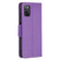 Samsung Galaxy A03s 166mm Litchi Texture Leather Phone Case - Purple