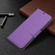 Samsung Galaxy A03s 166mm Litchi Texture Leather Phone Case - Purple