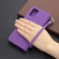 Samsung Galaxy A03s 166mm Litchi Texture Leather Phone Case - Purple