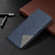 Samsung Galaxy A03s 166mm Rhombus Texture Magnetic Leather Phone Case - Blue