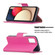 Samsung Galaxy A03s 166mm Litchi Texture Leather Phone Case - Rose Red