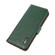 Samsung Galaxy A03s 164mm Version KHAZNEH Side-Magnetic Litchi Genuine Leather RFID Phone Case - Green