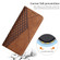 Samsung Galaxy A03s 164mm Skin Feel Magnetic Leather Phone Case - Brown