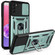 Samsung Galaxy A03s EU Version Sliding Camera Design TPU + PC Phone Case - Dark Green