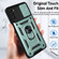Samsung Galaxy A03s EU Version Sliding Camera Design TPU + PC Phone Case - Dark Green