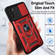 Samsung Galaxy A03s US Version Sliding Camera Design TPU + PC Phone Case - Red