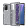 Samsung Galaxy A03s 166mm US Version Shockproof Terminator Style Glitter Powder Protective Phone Case - Grey