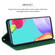 Samsung Galaxy A03s 164mm Frosted Business Magnetic Flip Leather Phone Case - Green