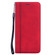 Samsung Galaxy A03s 164mm Frosted Business Magnetic Flip Leather Phone Case - Red