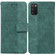 Samsung Galaxy A03s 166.5mm EU Version Geometric Embossed Leather Phone Case - Green