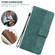 Samsung Galaxy A03s 166.5mm EU Version Geometric Embossed Leather Phone Case - Green