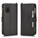 Samsung Galaxy A03s 166.6mm Litchi Texture Zipper Leather Phone Case - Black
