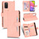 Samsung Galaxy A03s 164.2mm Litchi Texture Zipper Leather Phone Case - Pink