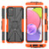 Samsung Galaxy A03s - EU Armor Bear Shockproof PC + TPU Phone Protective Case with Ring Holder - Orange