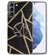 Samsung Galaxy A03s EU Ver. IMD Marble TPU Phone Case with Folding Holder - Black