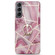 Samsung Galaxy A03s EU Version Electroplating IMD Marble TPU Phone Case with Ring - Rose Red