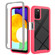 Samsung Galaxy A03s 166mm Starry Sky Solid Color Series Shockproof PC + TPU Phone Case - Frosted Pink