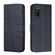 Samsung Galaxy A03s 166mm Stitching Calf Texture Buckle Leather Phone Case - Blue