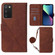 Samsung Galaxy A03s 165.8mm Crossbody 3D Embossed Flip Leather Phone Case - Brown