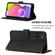 Samsung Galaxy A03s 166mm Crossbody 3D Embossed Flip Leather Phone Case - Black