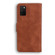 Samsung Galaxy A03s 164.2mm Skin Feel Pure Color Flip Leather Phone Case - Brown