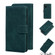 Samsung Galaxy A03s 164.2mm Skin Feel Pure Color Flip Leather Phone Case - Green