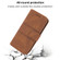 Samsung Galaxy A03s 164.2mm US Version Embossed Striped Magnetic Buckle Horizontal Flip Phone Leather Case - Brown