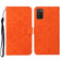 Samsung Galaxy A03s 164mm Ethnic Style Embossed Pattern Leather Phone Case - Orange