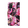 Samsung Galaxy A03s Coloured Drawing Pattern Leather Phone Case - Purple Marble