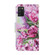 Samsung Galaxy A03s Coloured Drawing Pattern Leather Phone Case - Rose Butterfly