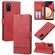 Samsung Galaxy A03s 164mm Classic Wallet Flip Leather Phone Case - Red