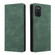 Samsung Galaxy A03s Simple Suction Closure Leather Phone Case - Green