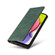 Samsung Galaxy A03s Simple Suction Closure Leather Phone Case - Green