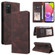 Samsung Galaxy A03s Simple Suction Closure Leather Phone Case - Brown
