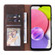 Samsung Galaxy A03s Simple Suction Closure Leather Phone Case - Brown