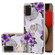 Samsung Galaxy A03s 165.8mm Electroplating IMD TPU Phone Case with Ring - Purple Flower