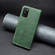 Samsung Galaxy A03s / A02s Color Matching Double Sewing Thread Leather Phone Case - Green