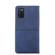 Samsung Galaxy A03S 164.2mm Cow Texture Magnetic Horizontal Flip Leather Phone Case - Blue