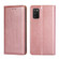 Samsung Galaxy A03s 165.85mm Gloss Oil Solid Color Magnetic Leather Phone Case - Rose Gold