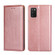 Samsung Galaxy A03s 165.85mm Gloss Oil Solid Color Magnetic Leather Phone Case - Rose Gold Samsung Galaxy A03s 165.85mm Gloss Oil Solid Color Magnetic Leather Phone Case - Rose Gold