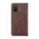 Samsung Galaxy A03s US Version 165.85mm Skin Feel Magnetic Horizontal Flip Leather Phone Case - Dark Brown