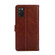 Samsung Galaxy A03s 165.85mm Zipper Bag PU + TPU Horizontal Flip Leather Phone Case - Brown