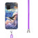 Samsung Galaxy A03s Indian 2.0mm Airbag Shockproof TPU Phone Case with Lanyard - Whale