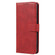 Samsung Galaxy A03s Calf Texture Buckle Flip Leather Phone Case - Red