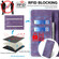 Samsung Galaxy A03S US 165.85mm RFID Anti-theft Brush Magnetic Leather Phone Case - Purple