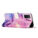 Samsung Galaxy A03s US Painted Marble Pattern Leather Phone Case - Purple