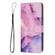 Samsung Galaxy A03s India Painted Marble Pattern Leather Phone Case - Purple